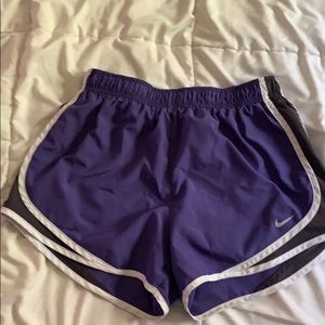 Purple Nike shorts